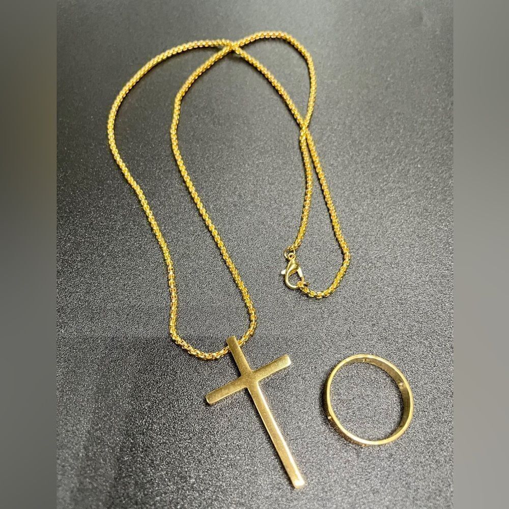 Custom Set - Cross Series Necklace/Ring - Picture 4 of 7